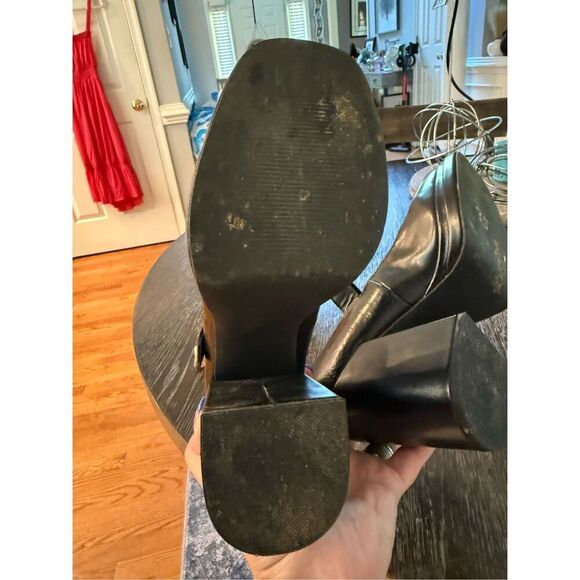 Steve Madden Y2K Black Odart Platform Chunky Heel Mary Janes sz 7.5 EUC - Picture 6 of 6